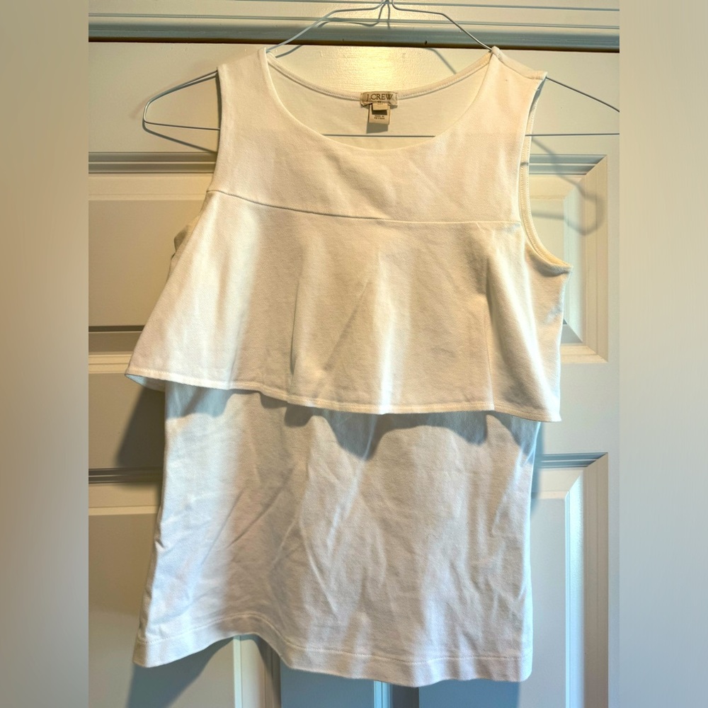 JCrew ruffle tank